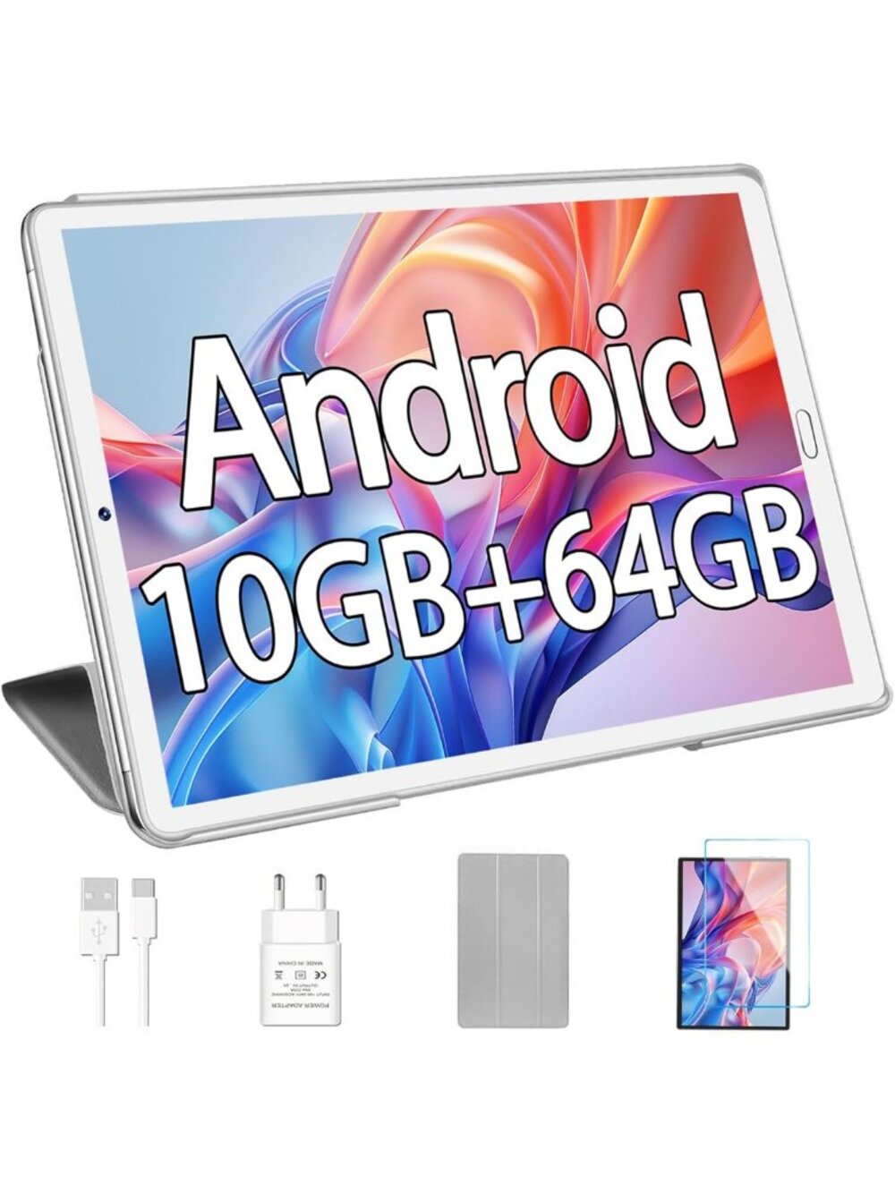 YESTEL 10.1 inch Tablet 2026 Android 13 Tablet with Octa-Core Processor,10GB